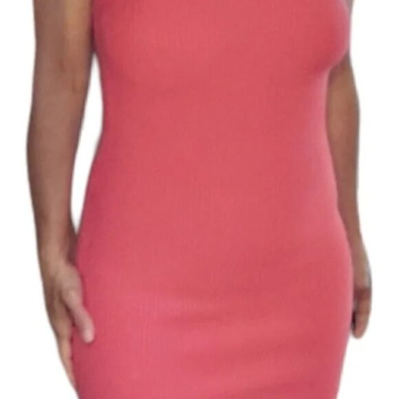 NEW House of Harlow 1960 Sculpt Knit Criss Cross Dress - Watermelon - Picture 6 of 12